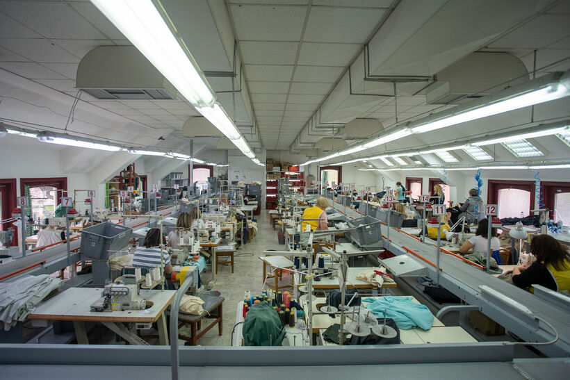 Sewing floor